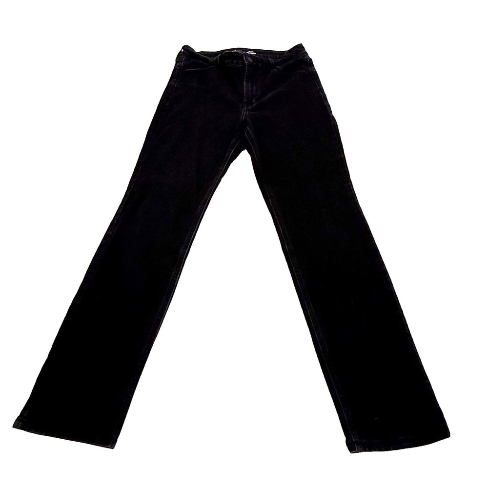 Old Navy Women's High Rise Wow Straight Black Denim Jeans - Size 8 Short
